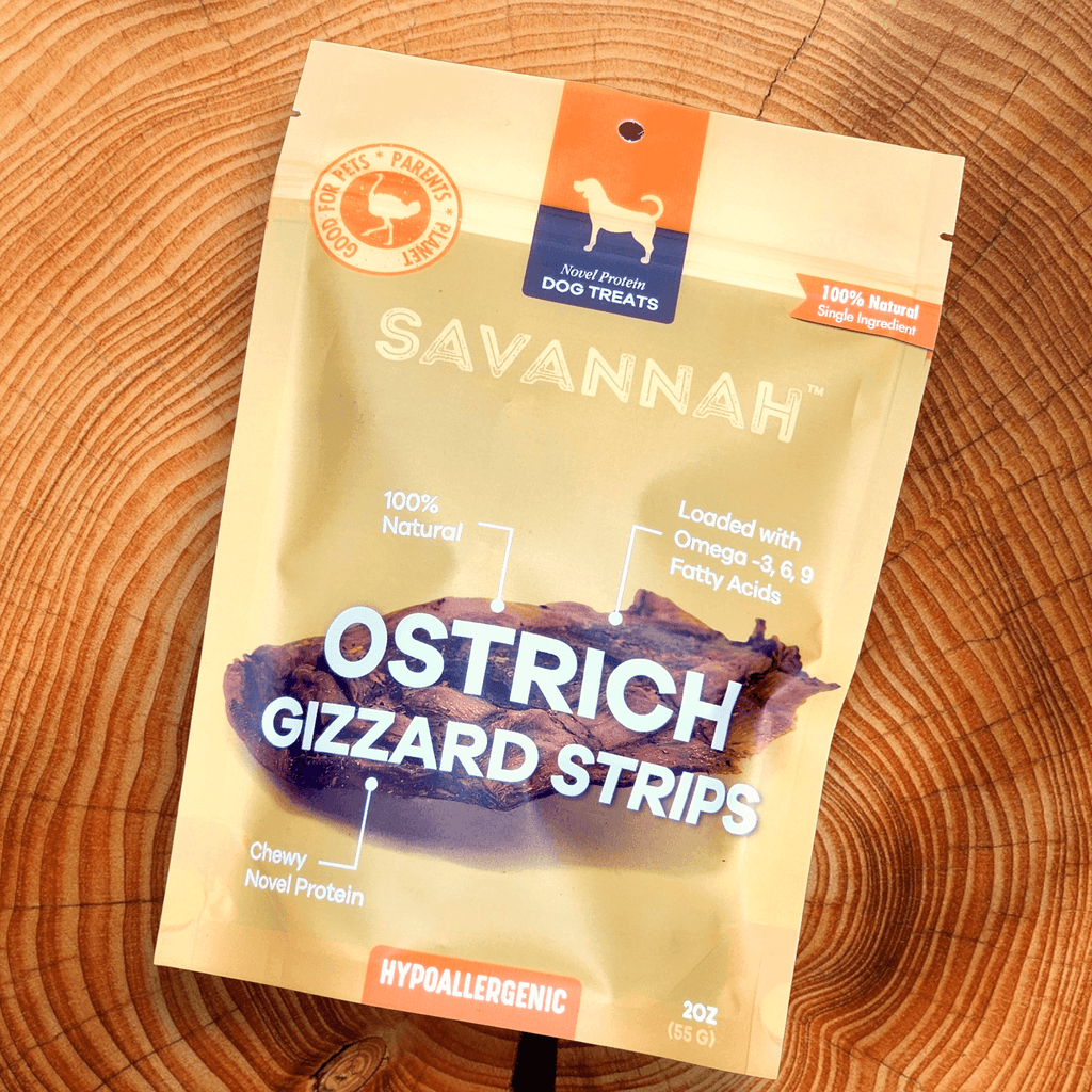 Chewy Ostrich Gizzard Strips: The Protein & Omega-3 Rich, Natural Dog Chew Treat