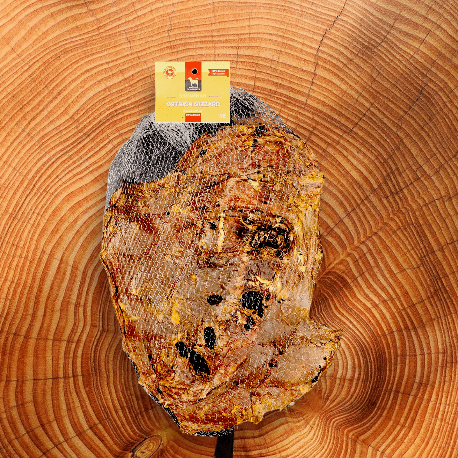 Chewy Ostrich Whole Gizzard: The Protein & Omega-3 Rich, Natural Dog Chew Treat