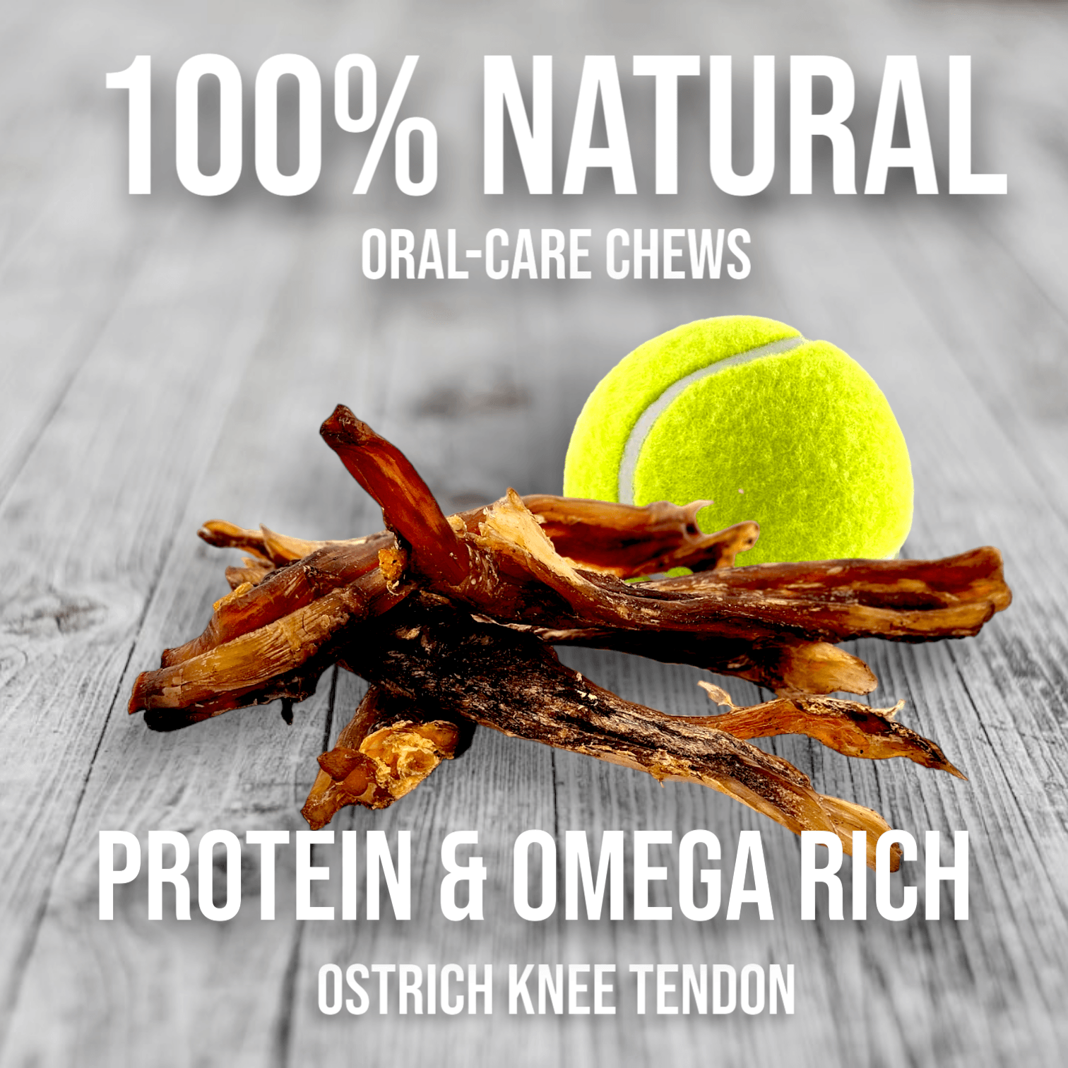 Savannah Chewy Ostrich Tendon Mix (3oz): The Protein-Packed, Hypoallergenic Chew for All Dogs