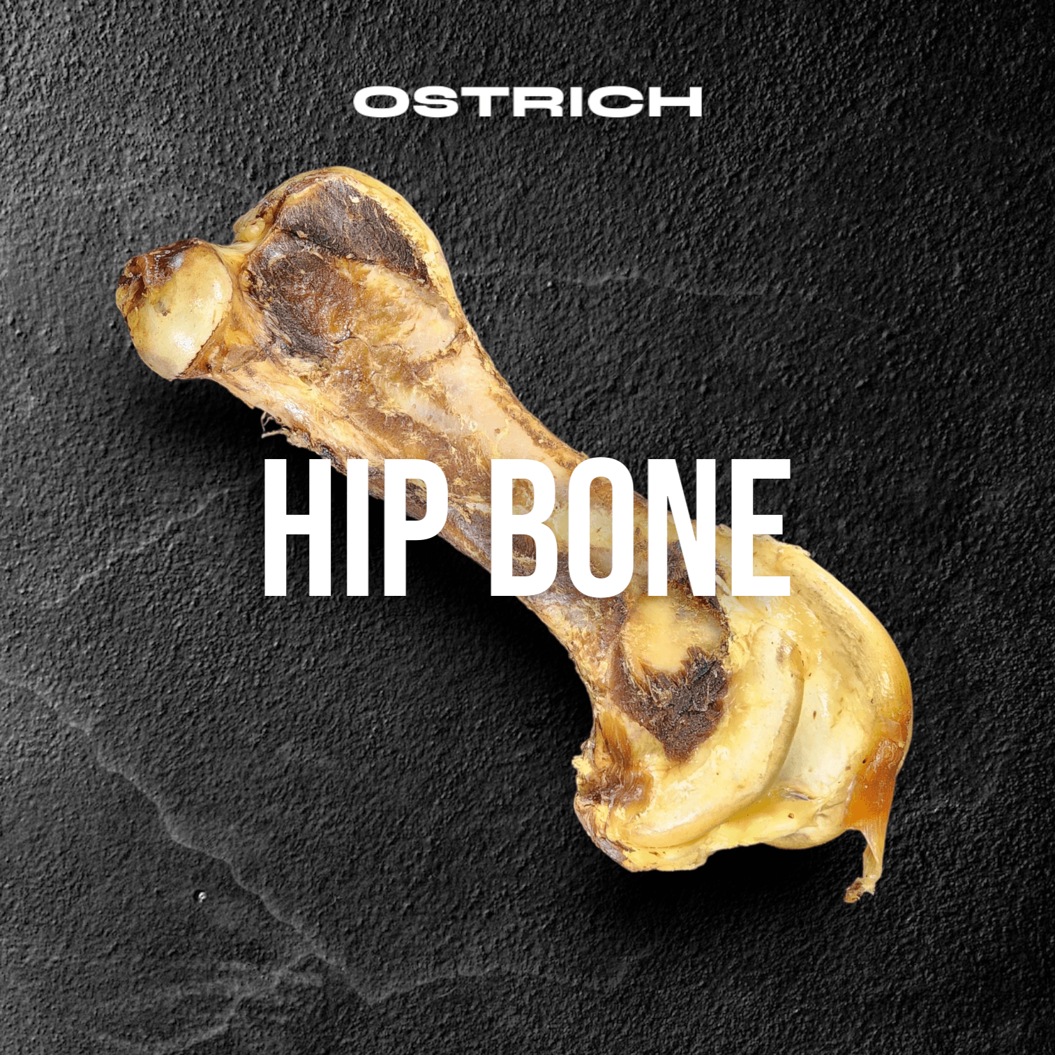Ostrich Hip Bone (12" x 5"x 3”): The Durable, Flavor-Packed Chew for Medium & Large Dogs