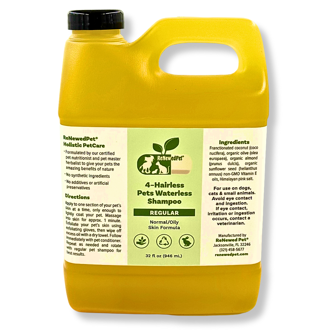 4-HAIRLESS PETS REGULAR WATERLESS SHAMPOO