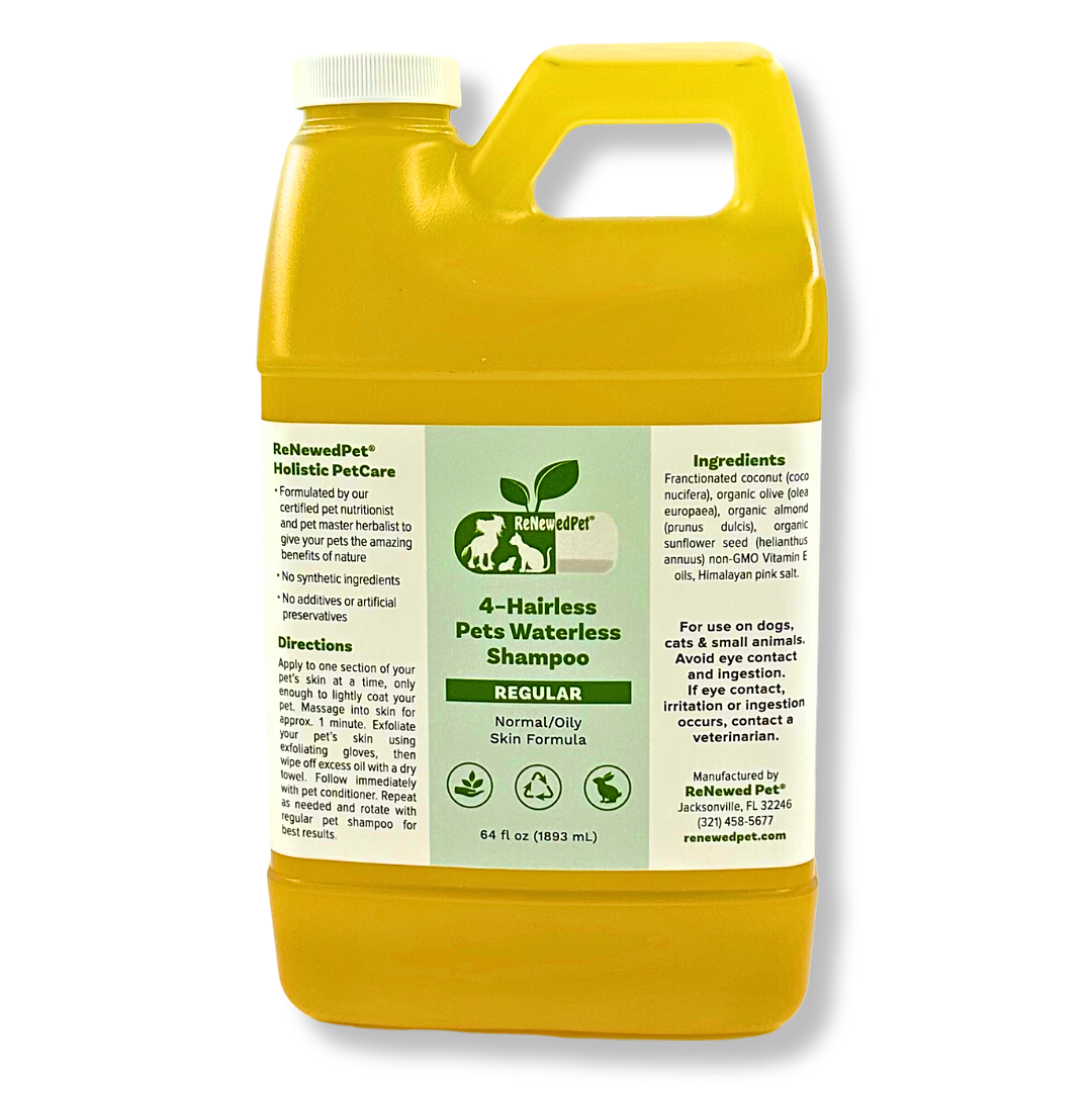 4-HAIRLESS PETS REGULAR WATERLESS SHAMPOO