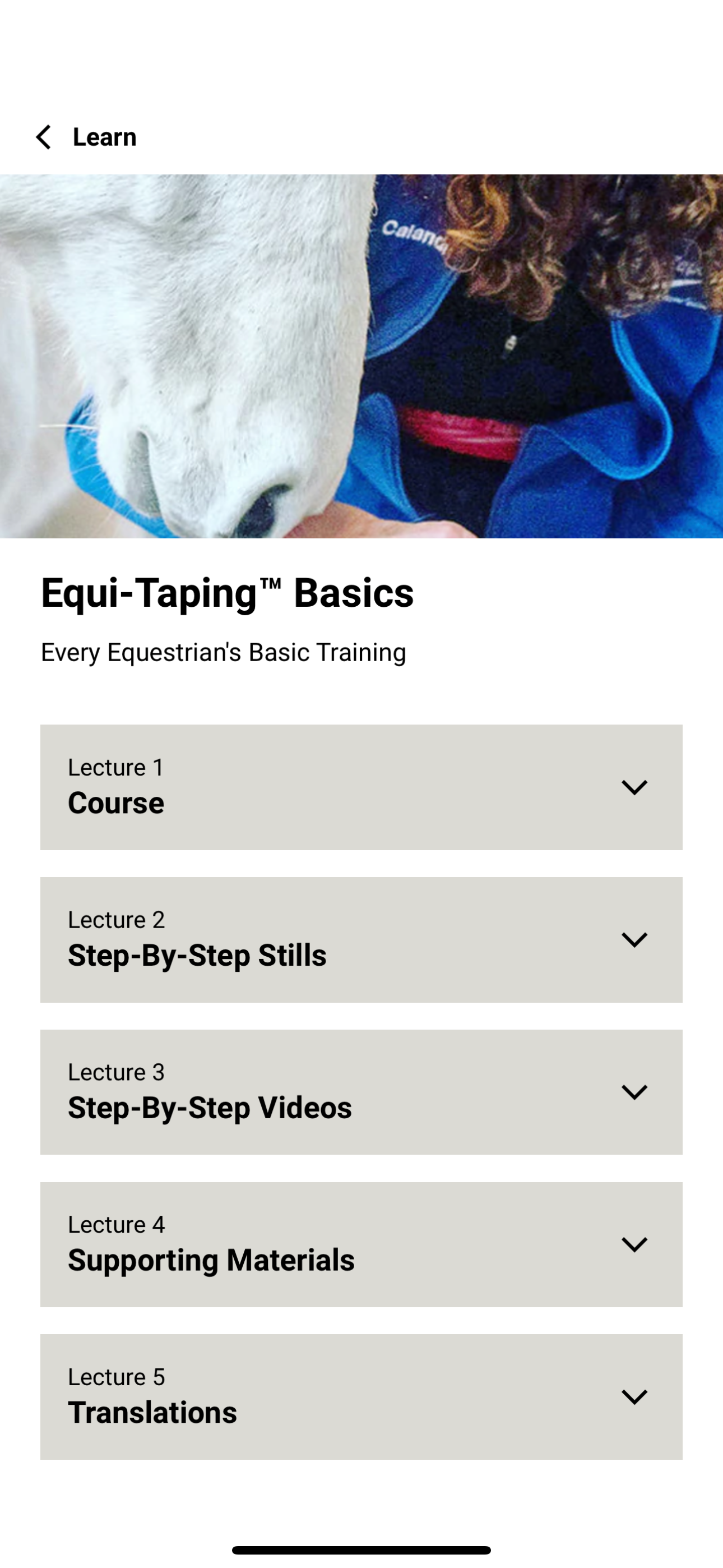 Equi-Taping® Basics Course