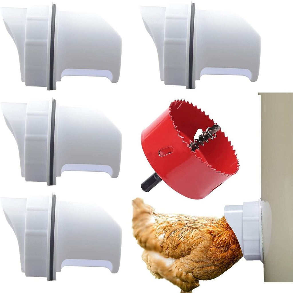 No-Waste Chicken Feeder Port Kit (DIY)