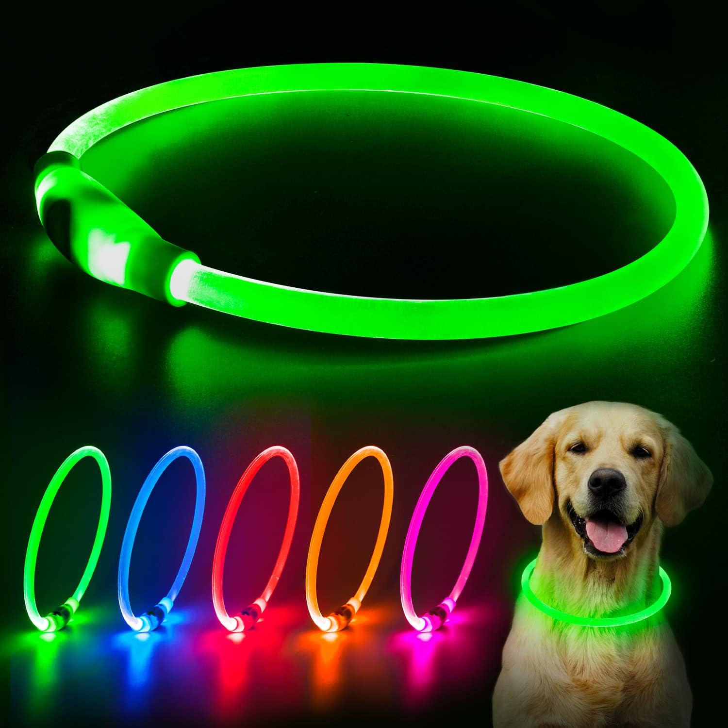 Rechargeable LED Safety Collar