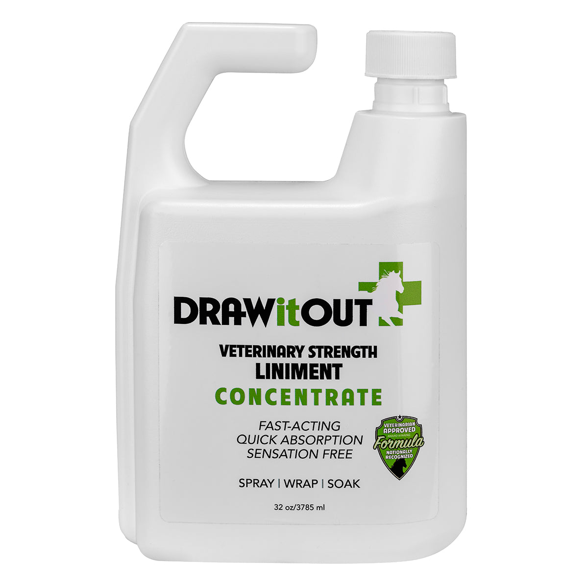 Draw It Out® 32oz Horse Liniment Concentrate – Spray, Wrap, or Soak for Fast Equine Relief
