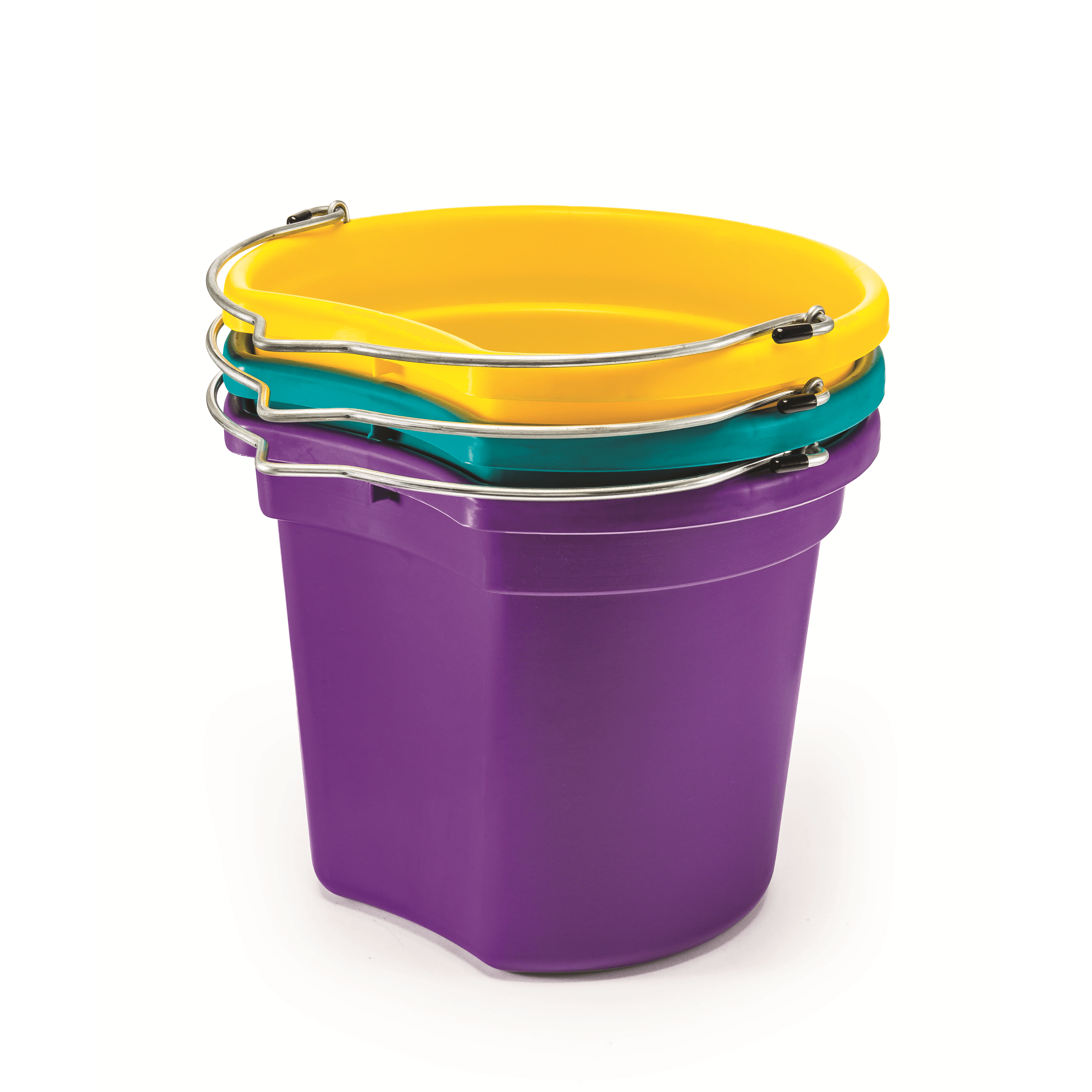 KD-120E 18 Qt. Flat Back Silver Line Bucket