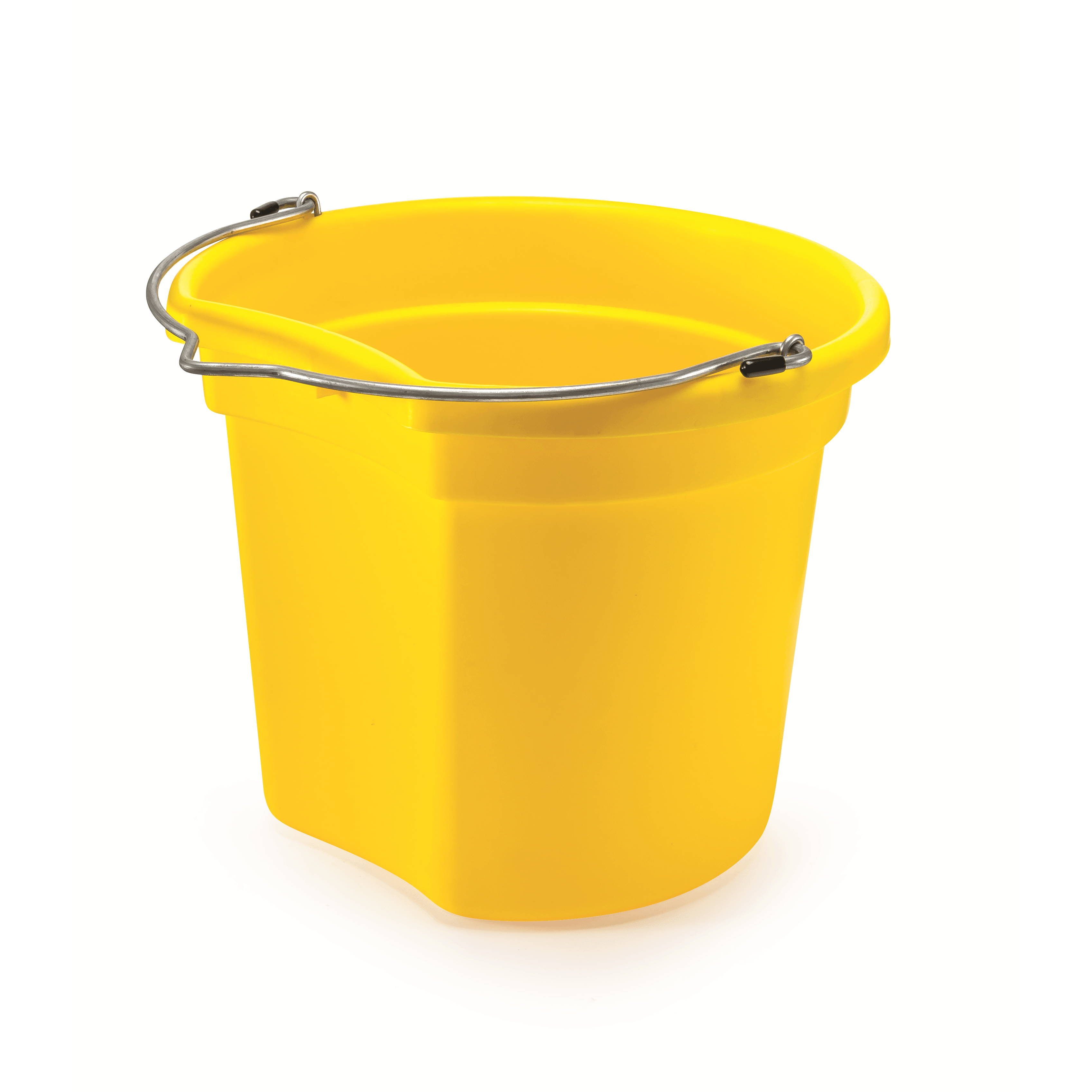 KD-120E 18 Qt. Flat Back Silver Line Bucket