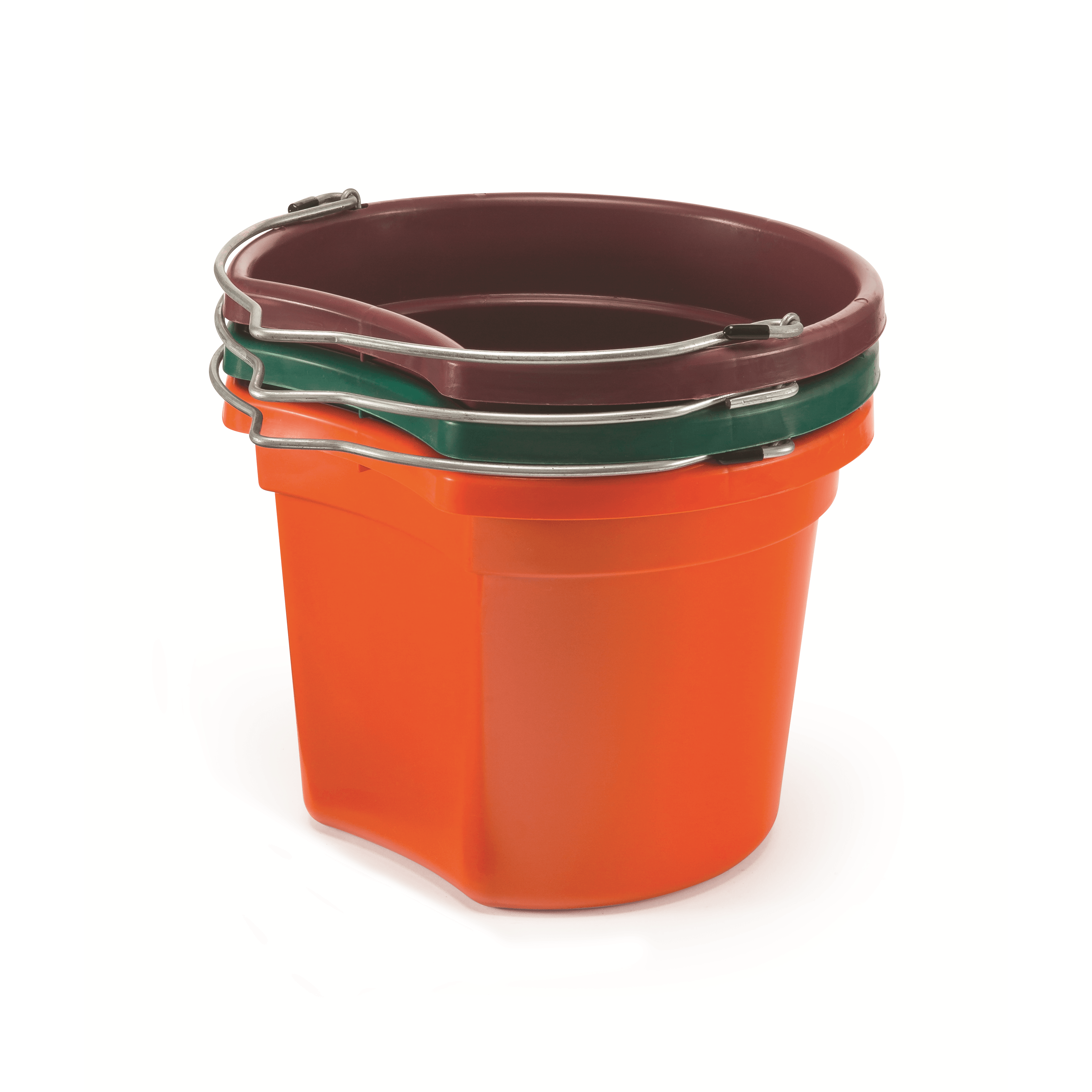 KD-154 8 Qt. Flat Back Silver Line Bucket