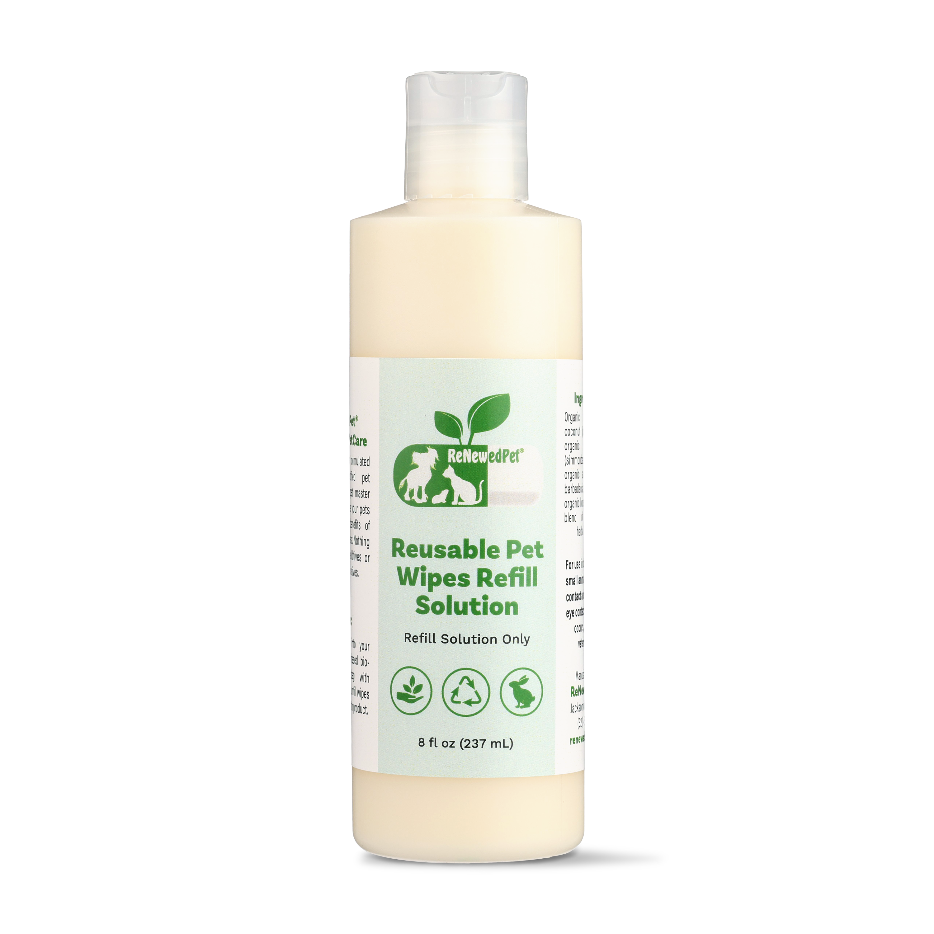 4-ALL PETS REUSABLE PET WIPES*Solution ONLY*